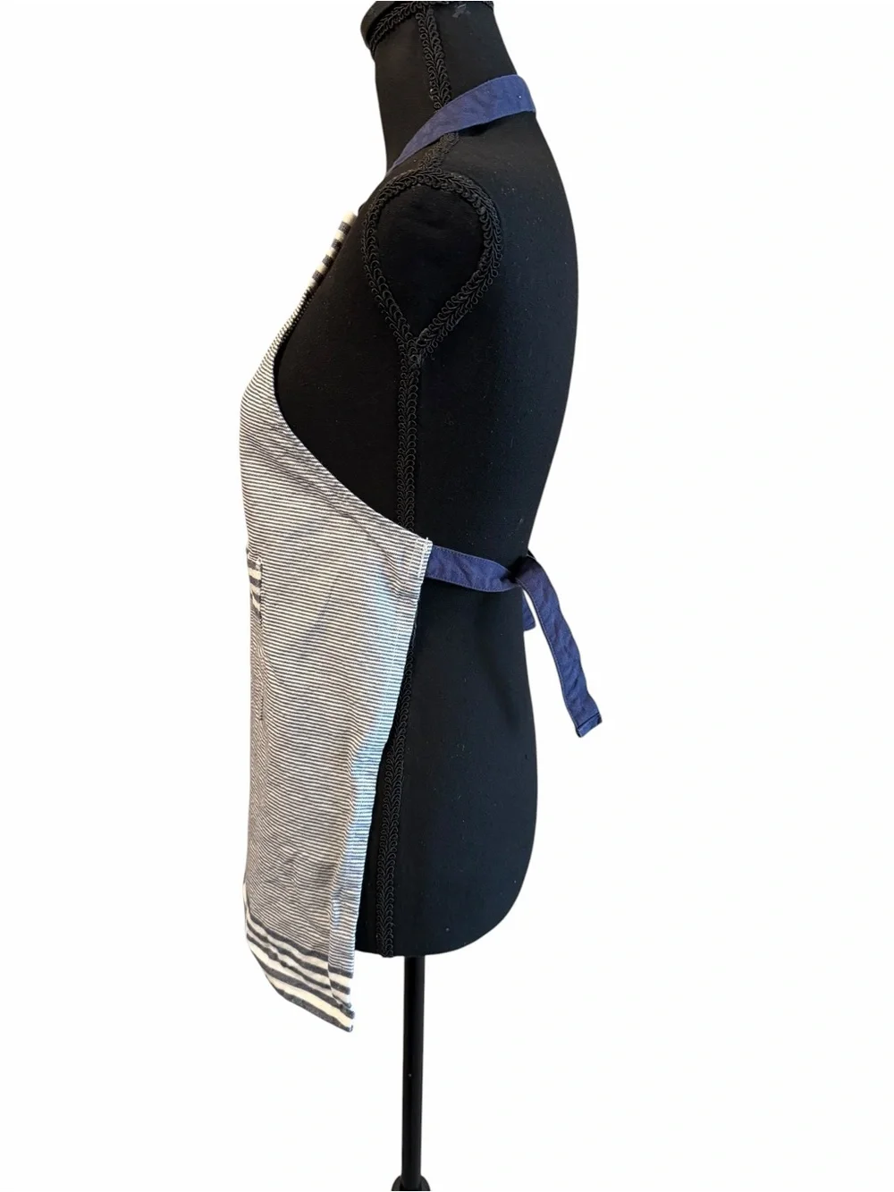 Children’s Williams Sonoma Bay Blue & White Stripe Cotton Apron